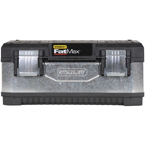 fatmax 20 in. metal and plastic tool box|stanley fatmax stackable tool box.